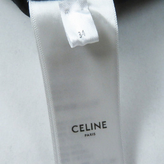 CELINE Mini skirt 2J677064V Main: 73% wool, 26% cotton, 1% nylon, lining: 100% rayon Brown Women 34 Used Authentic