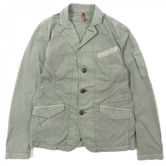 C.P.Company tailored jacket 02CMBZ217A Outer: 92% nylon, Outer: 8% polyurethane, Lining: 100% cotton khaki mens 44 Used Authentic