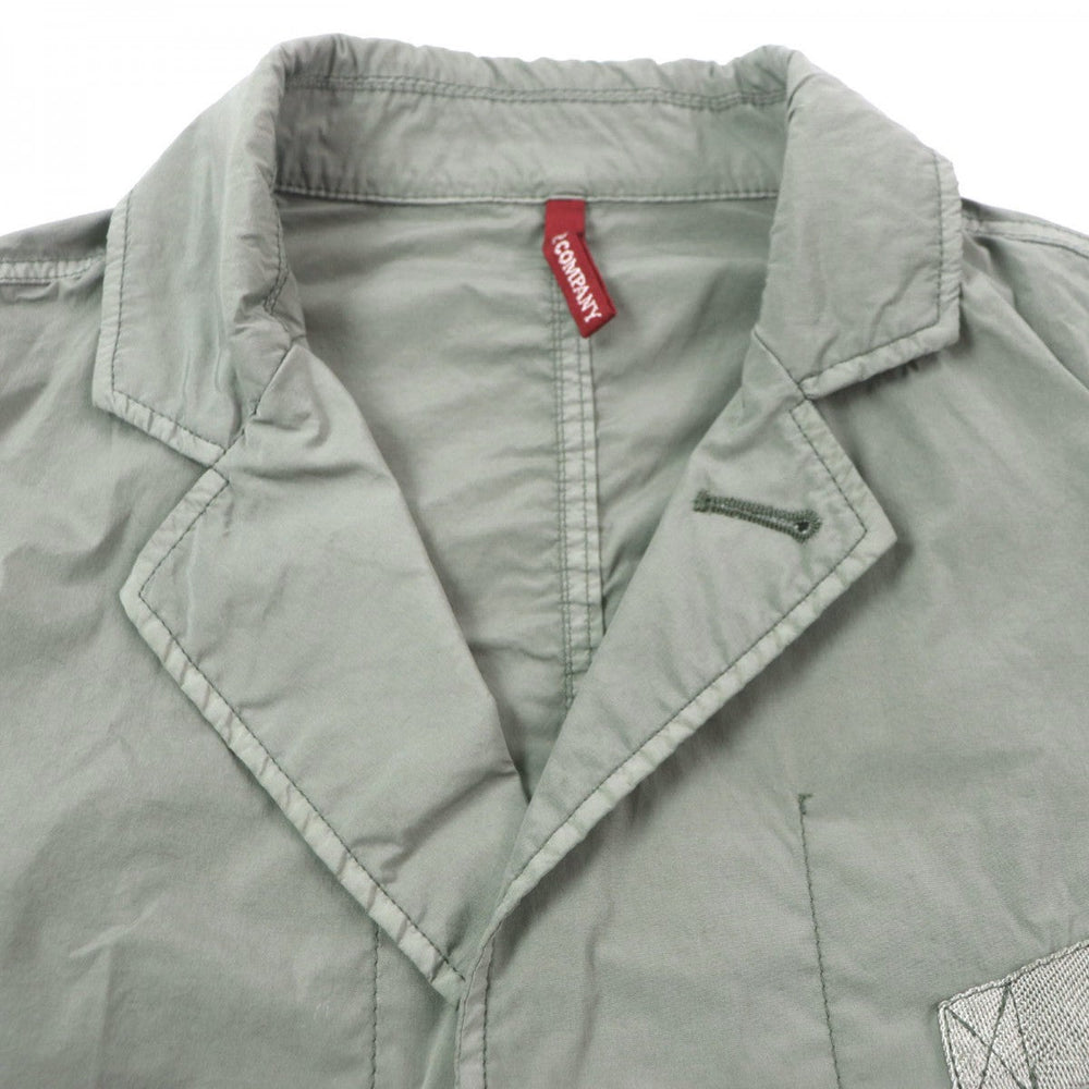 C.P.Company tailored jacket 02CMBZ217A Outer: 92% nylon, Outer: 8% polyurethane, Lining: 100% cotton khaki mens 44 Used Authentic