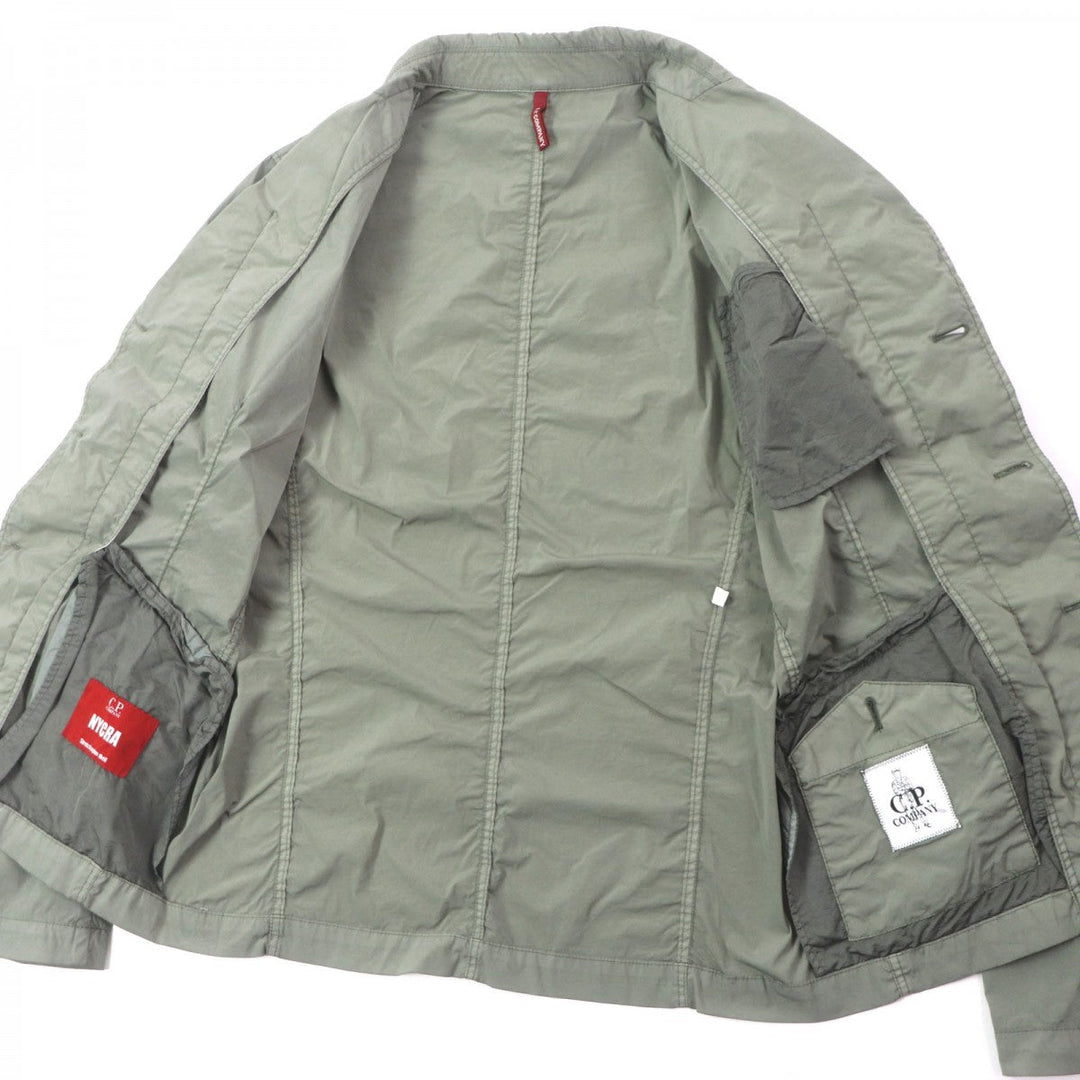 C.P.Company tailored jacket 02CMBZ217A Outer: 92% nylon, Outer: 8% polyurethane, Lining: 100% cotton khaki mens 44 Used Authentic