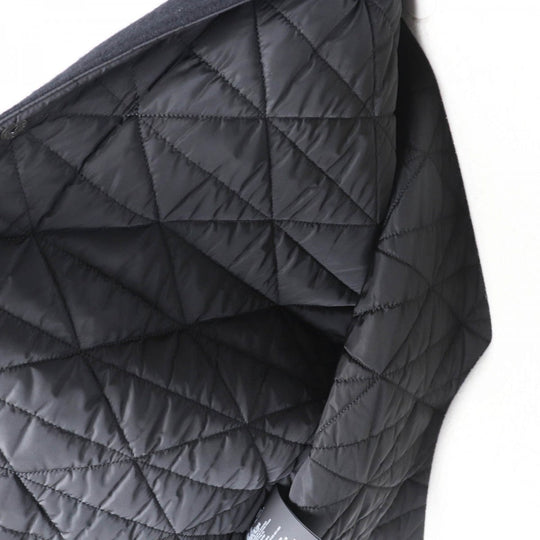 PRADA coat P594L Main: 55% virgin wool, Main: 45% cashmere, Lining: 100% recycled polyamide, Filling: 55% polyester, Filling: 45% recycled polyester black Women 38 Used Authentic