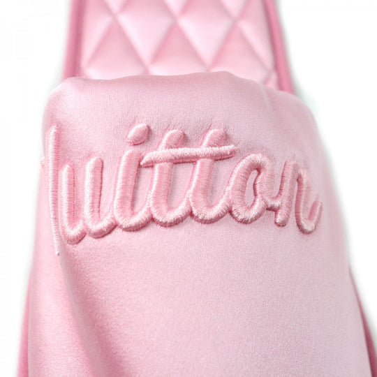 LOUIS VUITTON Other shoes Satin pink Slippers Indoor shoes LV Sweet Line Mules Women 36-37 Used Authentic