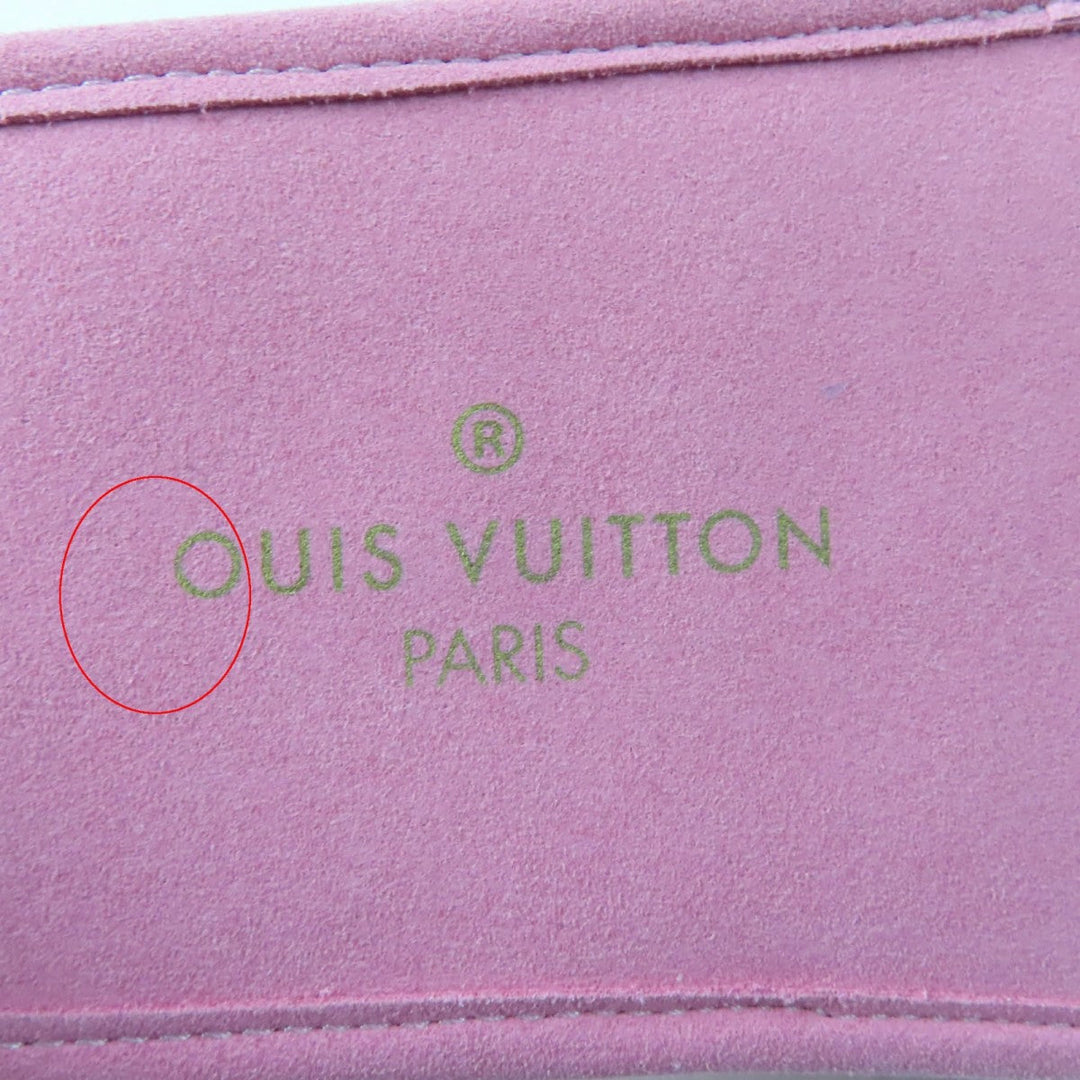 LOUIS VUITTON Other shoes Satin pink Slippers Indoor shoes LV Sweet Line Mules Women 36-37 Used Authentic