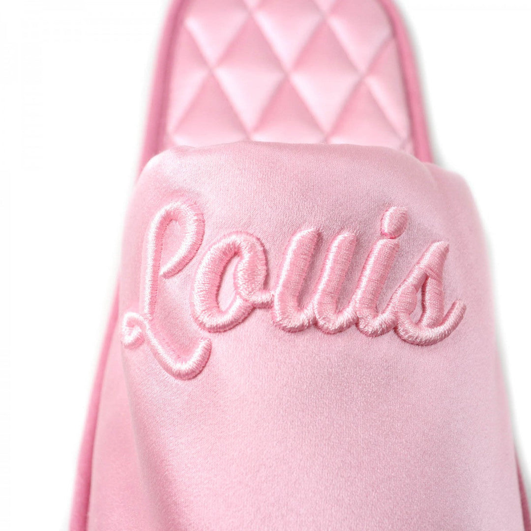 LOUIS VUITTON Other shoes Satin pink Slippers Indoor shoes LV Sweet Line Mules Women 36-37 Used Authentic