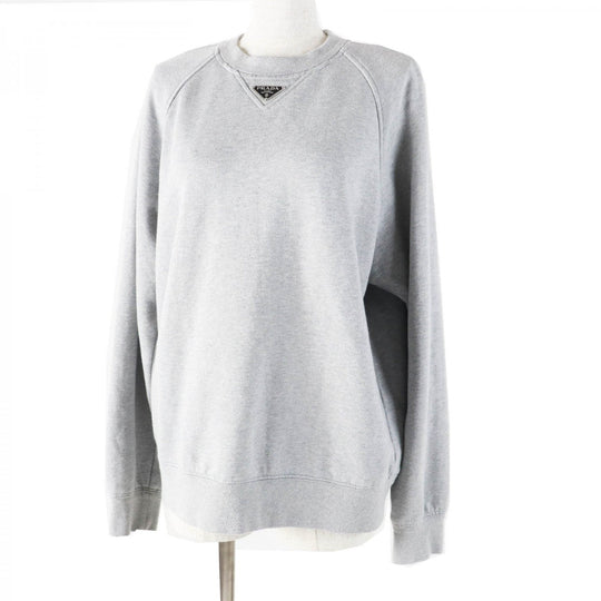 PRADA sweat 134668 Main: 100% cotton, some parts: 95% cotton, some parts: 5% elastane gray Women S Used Authentic