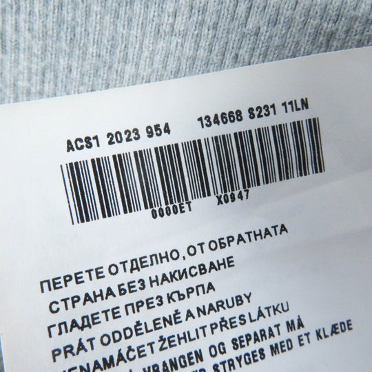 PRADA sweat 134668 Main: 100% cotton, some parts: 95% cotton, some parts: 5% elastane gray Women S Used Authentic