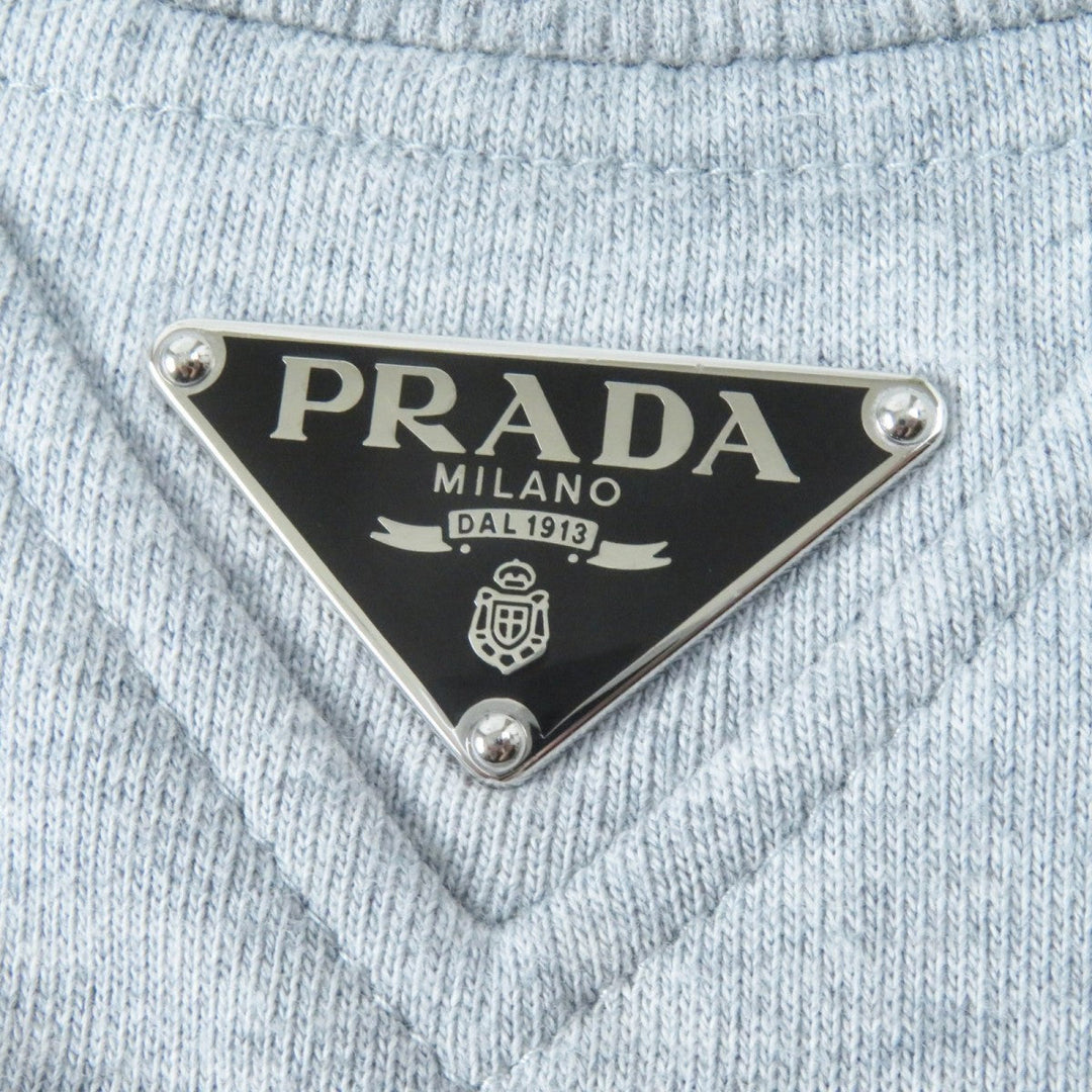 PRADA sweat 134668 Main: 100% cotton, some parts: 95% cotton, some parts: 5% elastane gray Women S Used Authentic