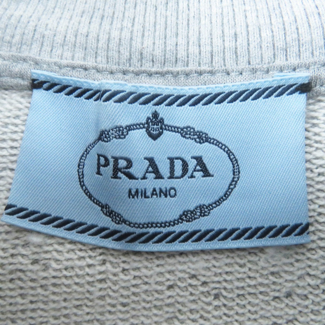 PRADA sweat 134668 Main: 100% cotton, some parts: 95% cotton, some parts: 5% elastane gray Women S Used Authentic