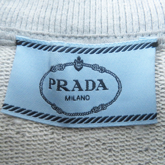 PRADA sweat 134668 Main: 100% cotton, some parts: 95% cotton, some parts: 5% elastane gray Women S Used Authentic