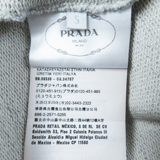 PRADA sweat 134668 Main: 100% cotton, some parts: 95% cotton, some parts: 5% elastane gray Women S Used Authentic