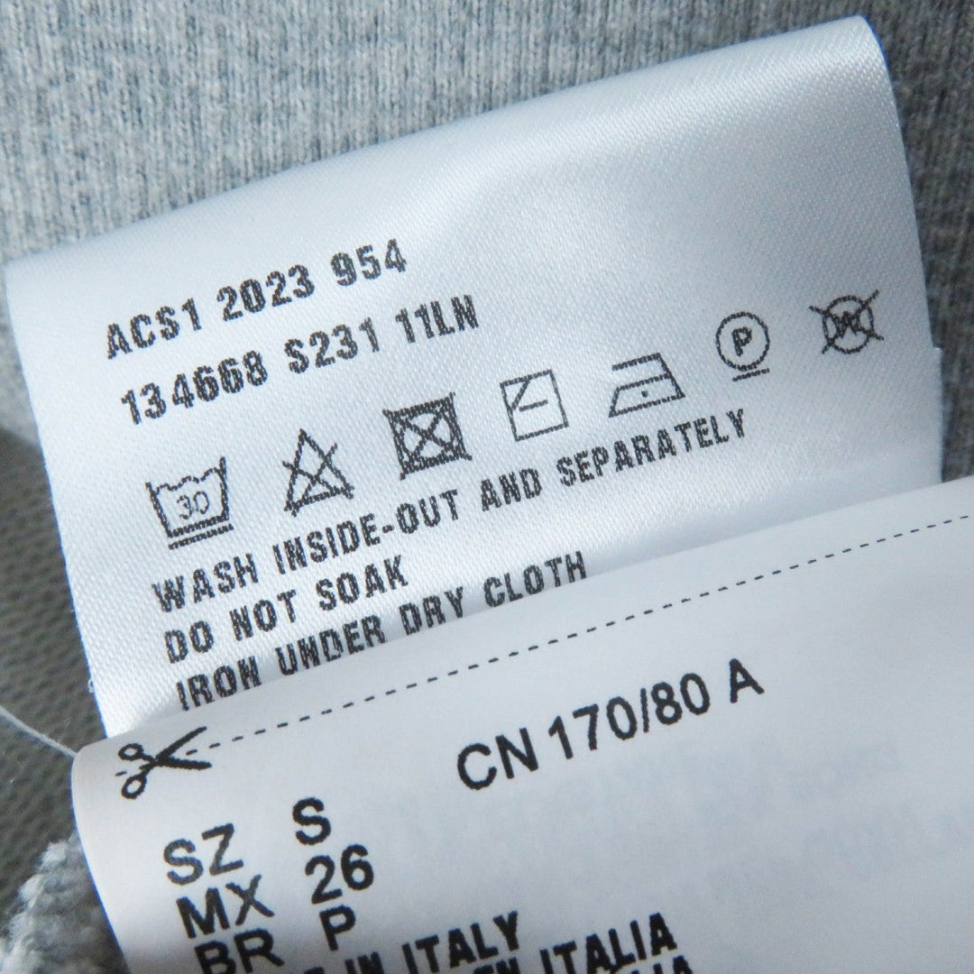 PRADA sweat 134668 Main: 100% cotton, some parts: 95% cotton, some parts: 5% elastane gray Women S Used Authentic