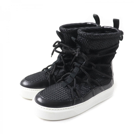 Christian Dior short boots Mesh, Leather black DIOR SOLAR Women 37 Used Authentic