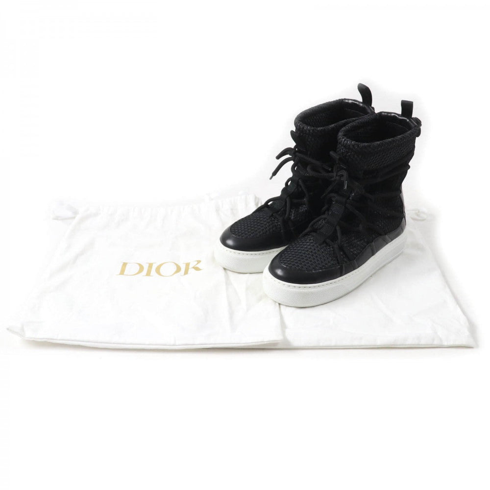 Christian Dior short boots Mesh, Leather black DIOR SOLAR Women 37 Used Authentic