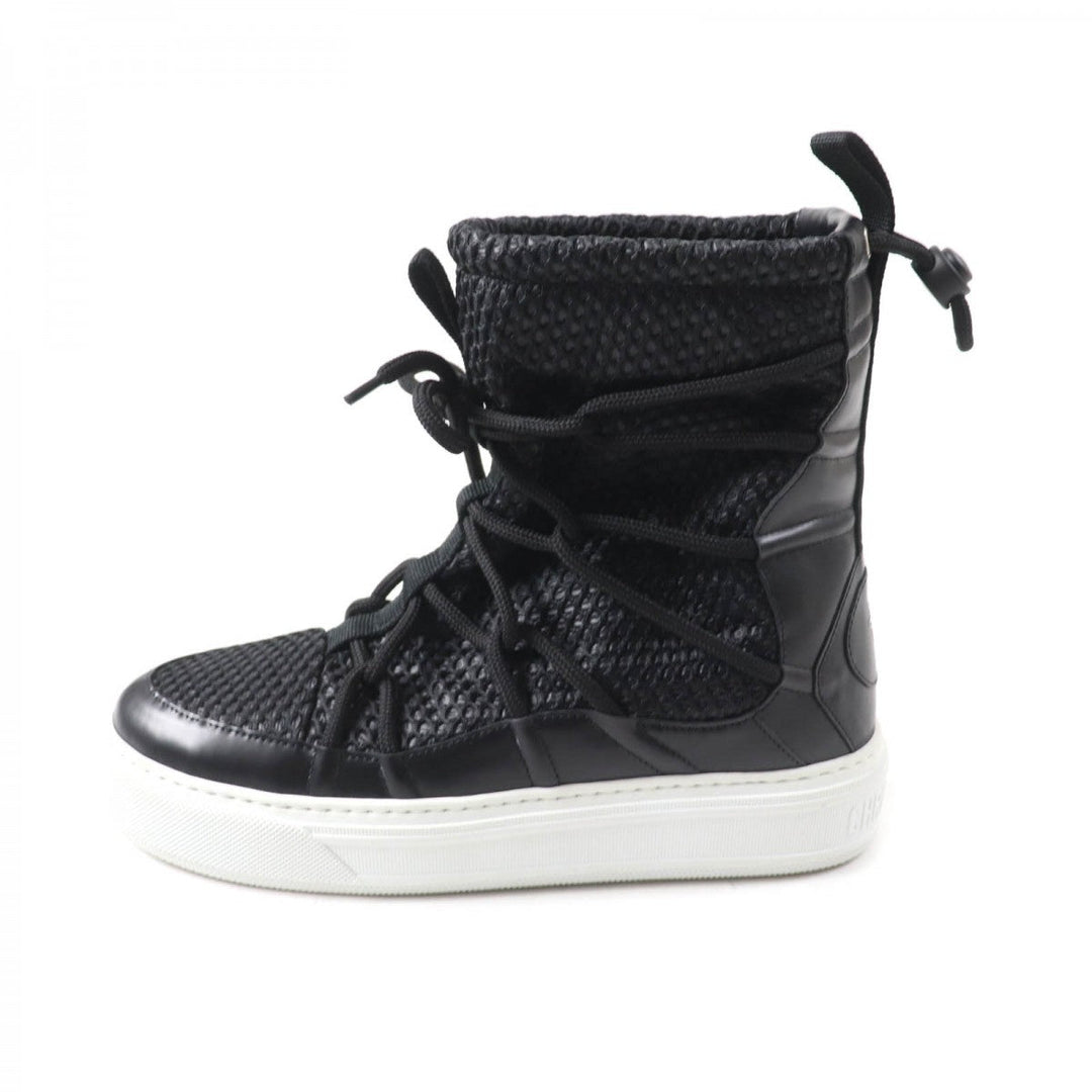 Christian Dior short boots Mesh, Leather black DIOR SOLAR Women 37 Used Authentic