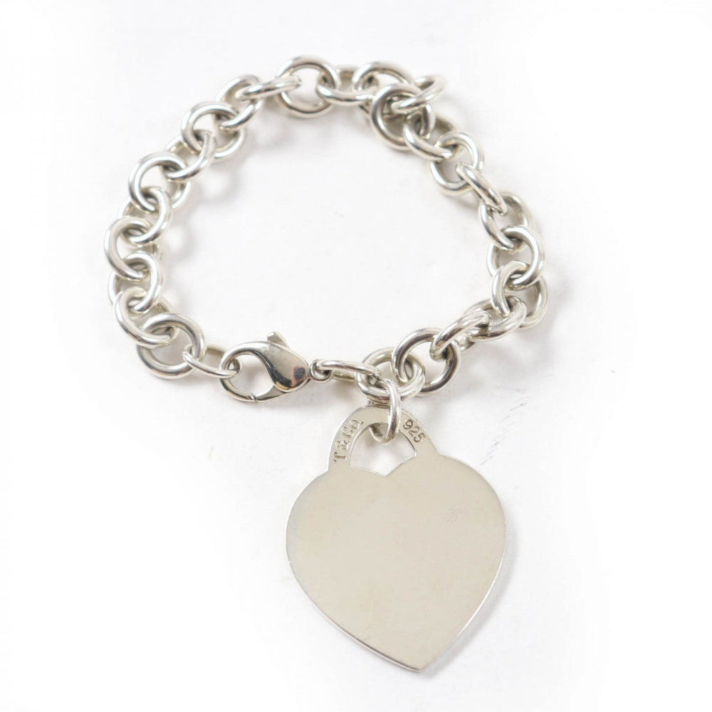 TIFFANY&Co. bracelet Main�FAG925 Silver Return to TIFFANY & Co. Large Heart Tag Bracelet Women Used Authentic