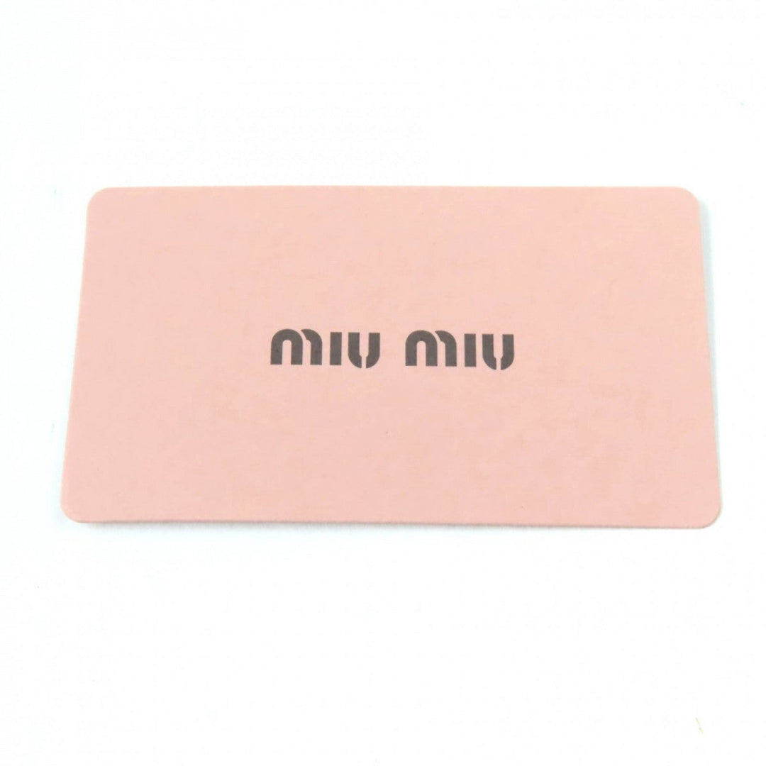 Miu Miu cap 5HC179 Main: 100% cotton Indigo white Women M Used Authentic