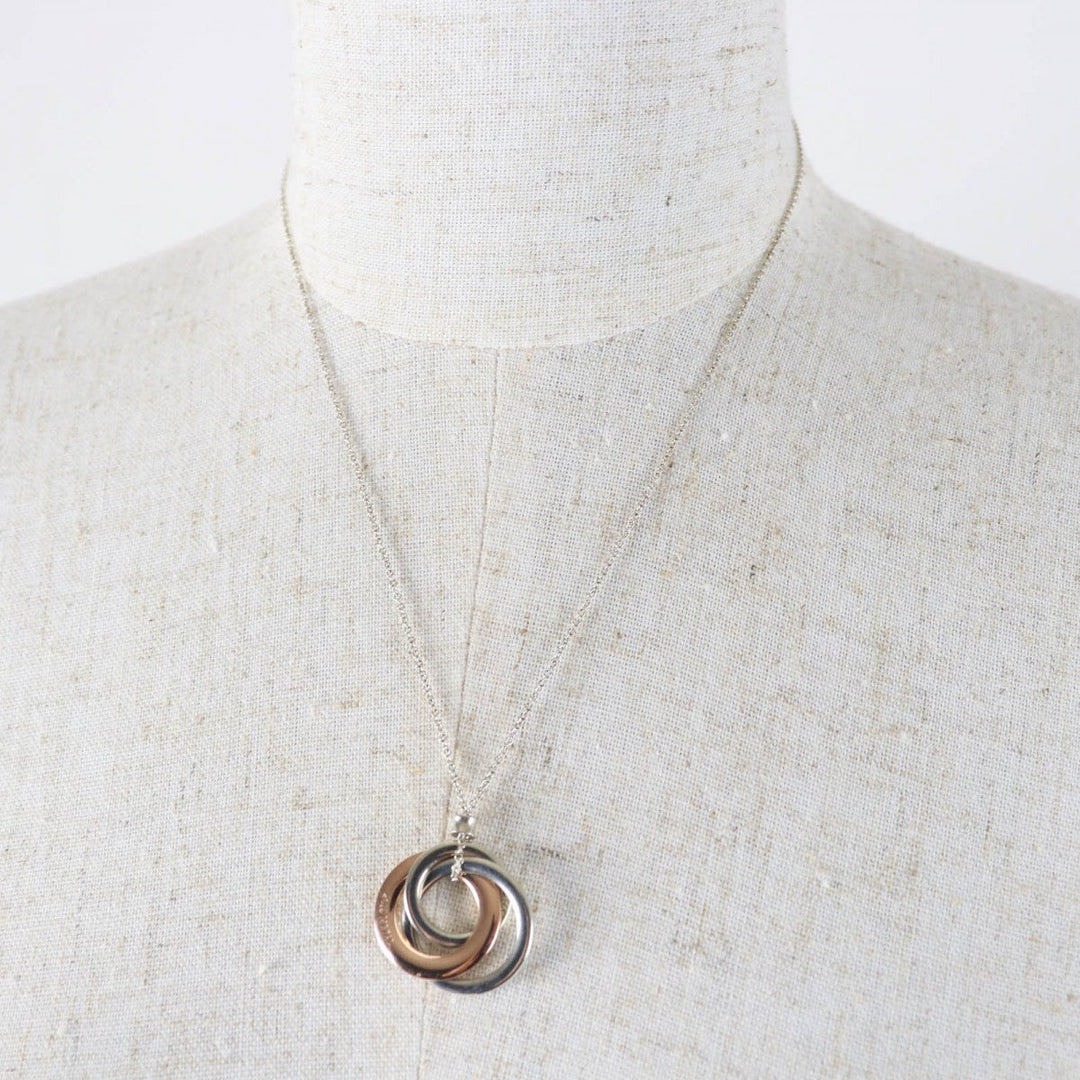 TIFFANY&Co. Necklace Main: AG925, Part: Metal multicolor 1837 Interlocking Circles Necklace Women(Unisex) Used Authentic