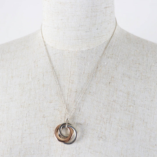 TIFFANY&Co. Necklace Main: AG925, Part: Metal multicolor 1837 Interlocking Circles Necklace Women(Unisex) Used Authentic