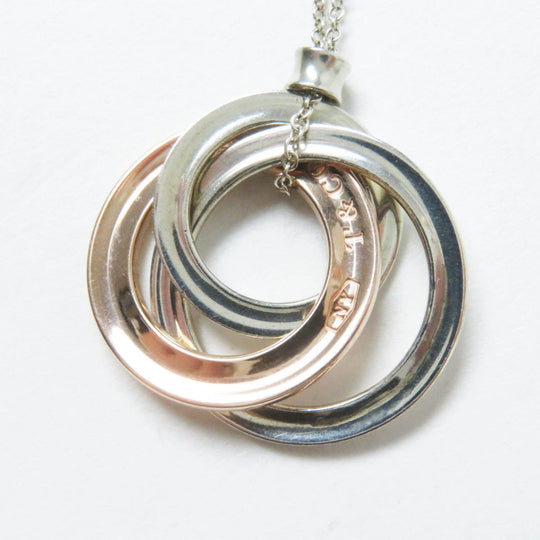 TIFFANY&Co. Necklace Main: AG925, Part: Metal multicolor 1837 Interlocking Circles Necklace Women(Unisex) Used Authentic