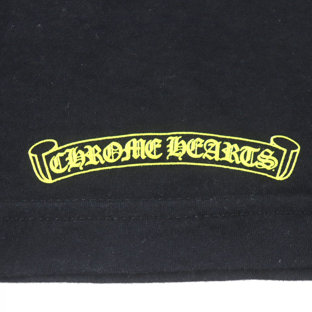 CHROME HEARTS Short sleeve T-shirt Main: 100% cotton Black yellow mens S Used Authentic