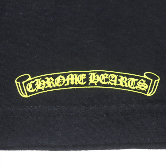 CHROME HEARTS Short sleeve T-shirt Main: 100% cotton Black yellow mens S Used Authentic