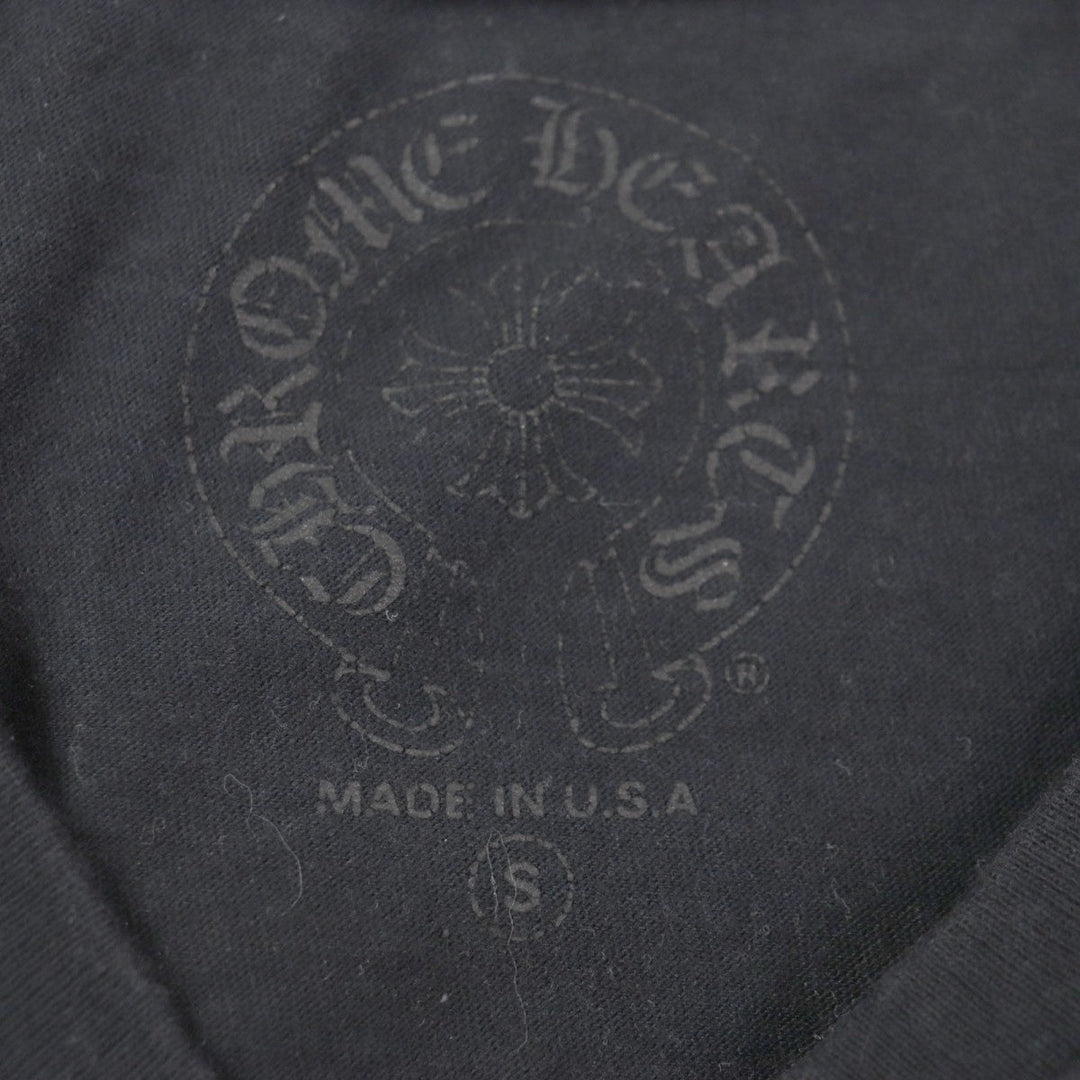 CHROME HEARTS Short sleeve T-shirt Main: 100% cotton Black yellow mens S Used Authentic