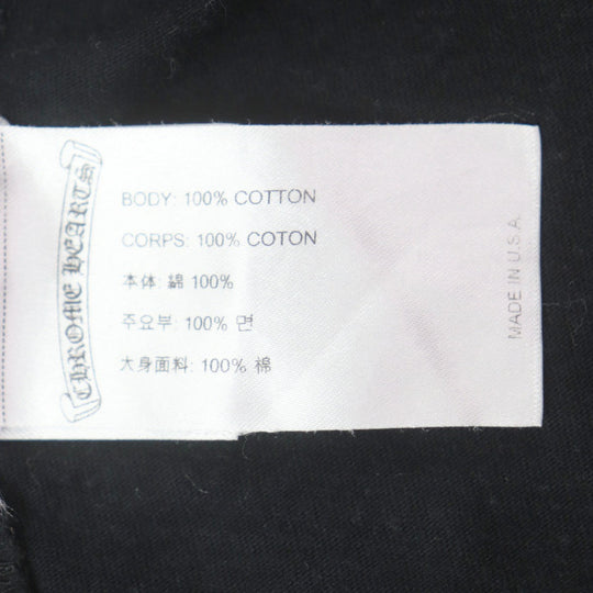 CHROME HEARTS Short sleeve T-shirt Main: 100% cotton Black yellow mens S Used Authentic