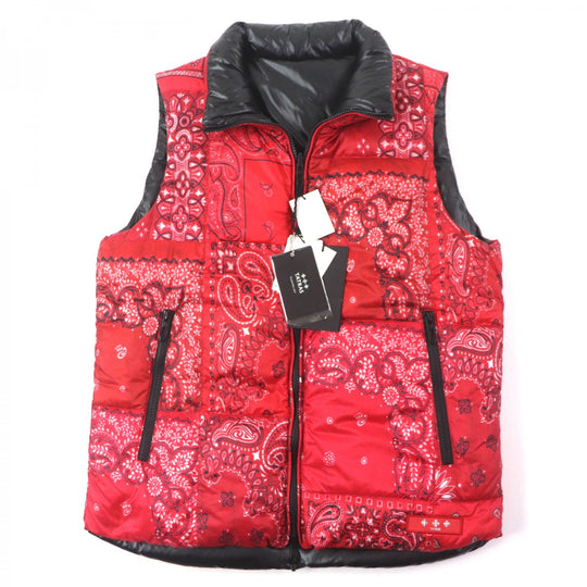 TATRAS Down vest MTAT20A4729-D Outer: 100% nylon, Lining: 100% nylon, Filling: 90% down, Filling: 10% feather Red black AGATONE mens 2 Used Authentic