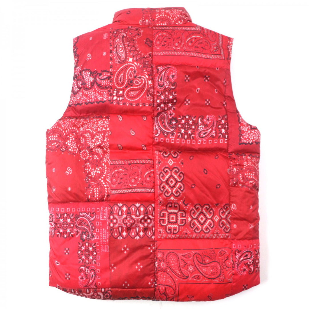 TATRAS Down vest MTAT20A4729-D Outer: 100% nylon, Lining: 100% nylon, Filling: 90% down, Filling: 10% feather Red black AGATONE mens 2 Used Authentic