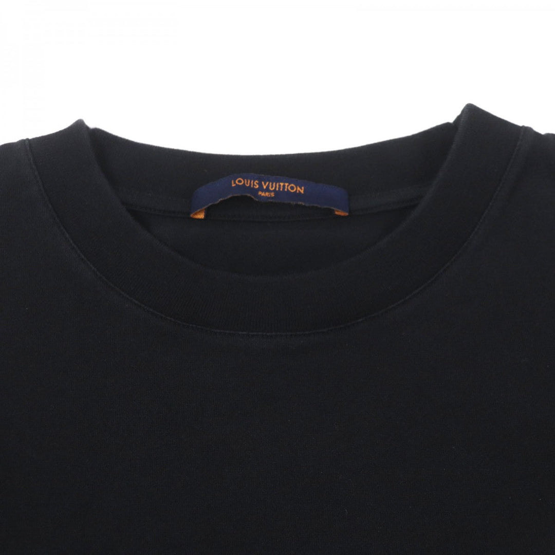 LOUIS VUITTON Short sleeve T-shirt Main: 100% cotton black mens XS Used Authentic