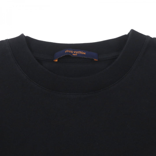 LOUIS VUITTON Short sleeve T-shirt Main: 100% cotton black mens XS Used Authentic