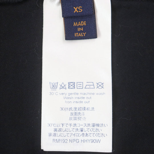 LOUIS VUITTON Short sleeve T-shirt Main: 100% cotton black mens XS Used Authentic