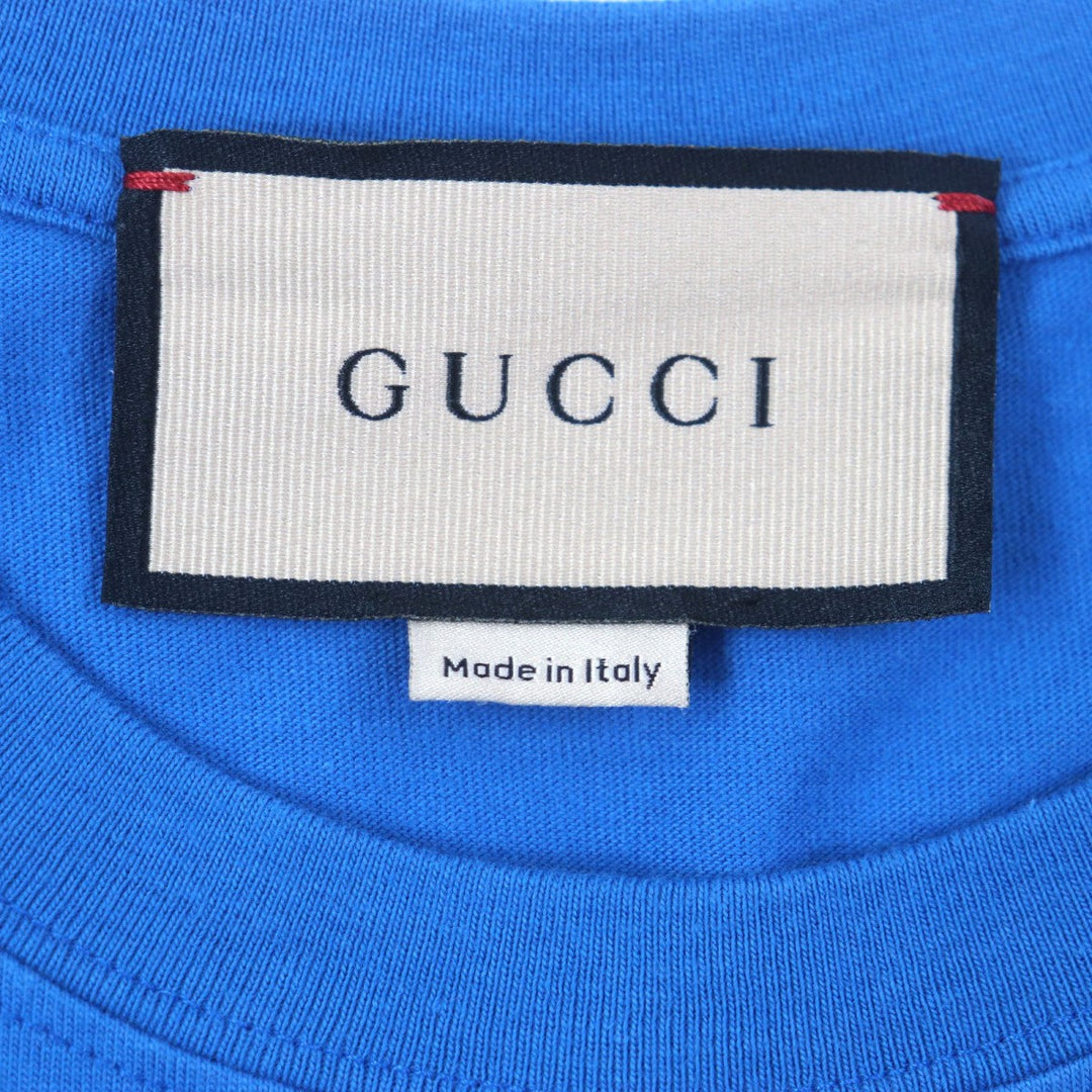 GUCCI Short sleeve T-shirt 548334 cotton blue S