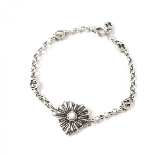 GUCCI bracelet Main: SV925, Part: Colored stones Silver Women 18 Used Authentic