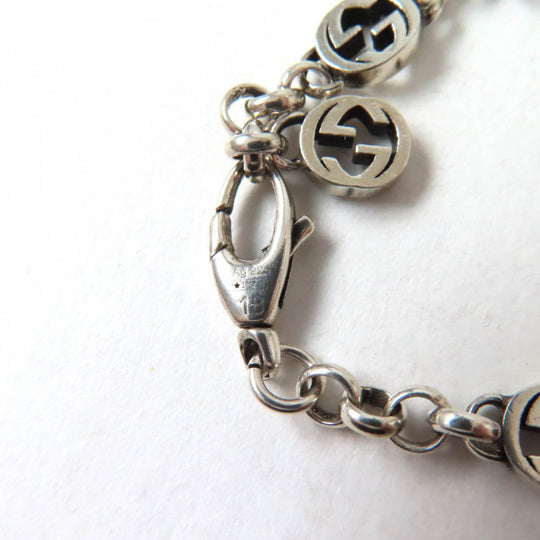 GUCCI bracelet Main: SV925, Part: Colored stones Silver Women 18 Used Authentic