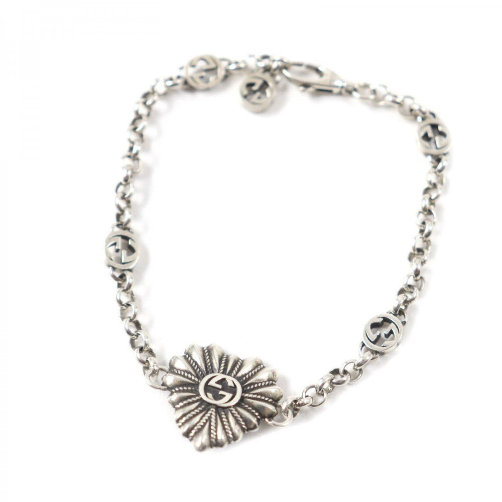 GUCCI bracelet Main: SV925, Part: Colored stones Silver Women 18 Used Authentic