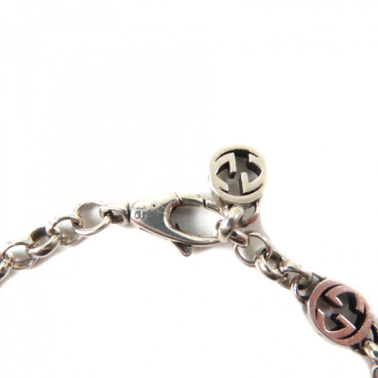 GUCCI bracelet Main: SV925, Part: Colored stones Silver Women 18 Used Authentic