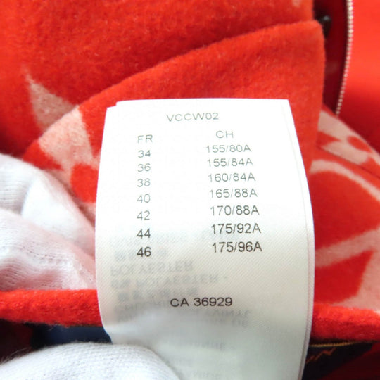 LOUIS VUITTON coat Main: 99% wool, Main: 1% silk, Part: 85% wool, Part: 14% nylon, Part: 1% polyurethane Red Women 38 Used Authentic