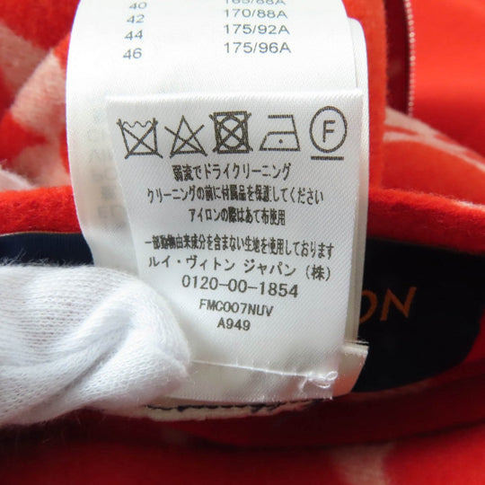 LOUIS VUITTON coat Main: 99% wool, Main: 1% silk, Part: 85% wool, Part: 14% nylon, Part: 1% polyurethane Red Women 38 Used Authentic