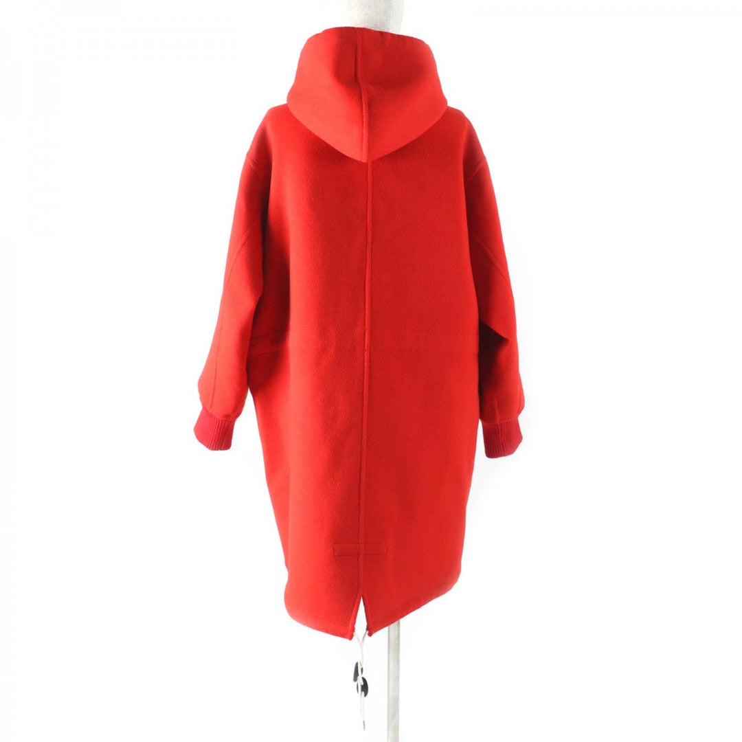 LOUIS VUITTON coat Main: 99% wool, Main: 1% silk, Part: 85% wool, Part: 14% nylon, Part: 1% polyurethane Red Women 38 Used Authentic