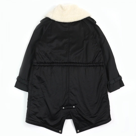 Alexander McQueen coat 614816 Rayon,cotton black mens 48 Used Authentic
