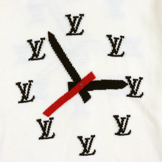 LOUIS VUITTON knit wool Off White Black Red XXL