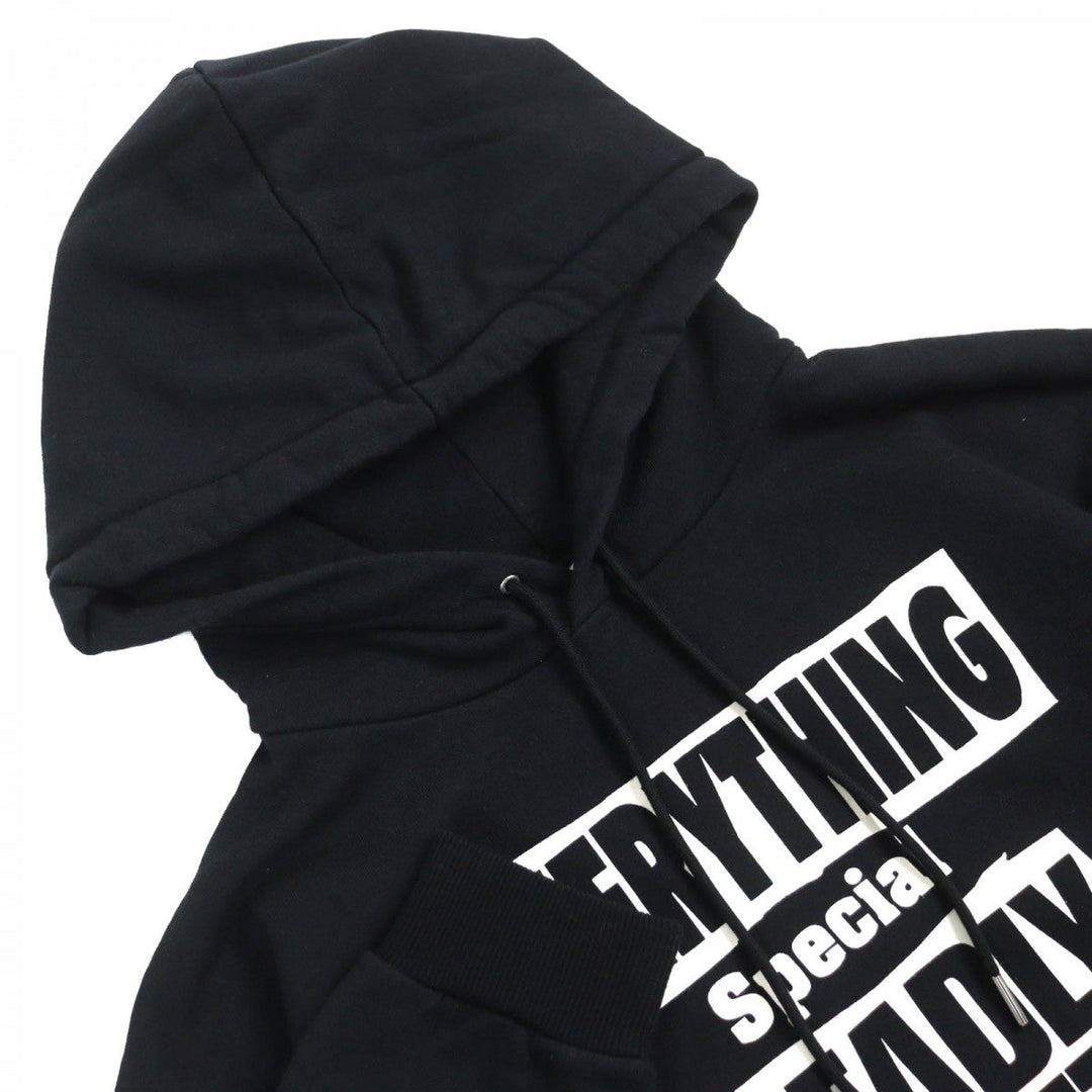 CELINE Hoodie 2Y99D670Q Main: 100% cotton Black White mens L Used Authentic