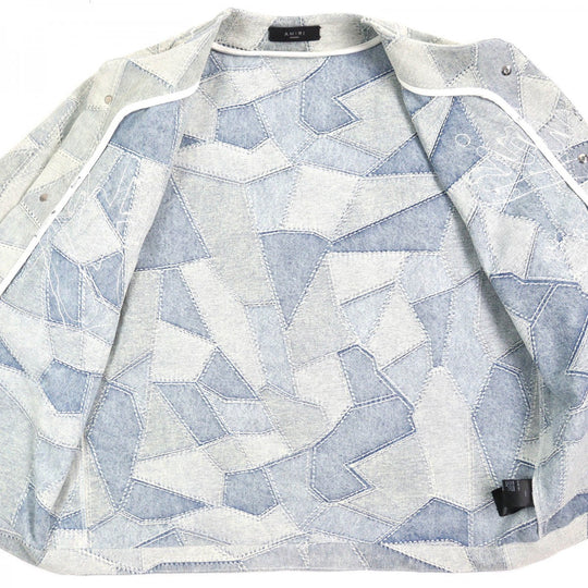 AMIRI Short sleeve shirt 150712 cotton Indigo blue mens M Used Authentic