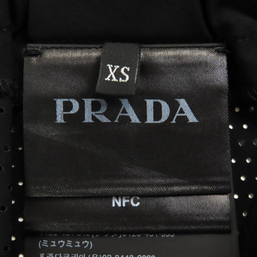 PRADA Shorts UB367 Outer: 67% polyamide, Outer: 33% elastane, Lining: 86% polyamide, Lining: 14% elastane black Stretch Re-Nylon Swimwear mens XS Used Authentic