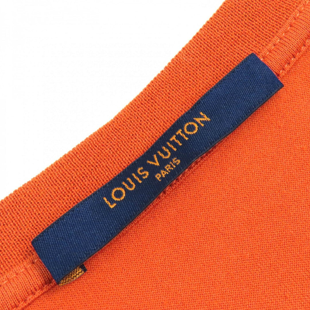 LOUIS VUITTON Short sleeve T-shirt HAY50W Main: 100% cotton Orange mens L Used Authentic