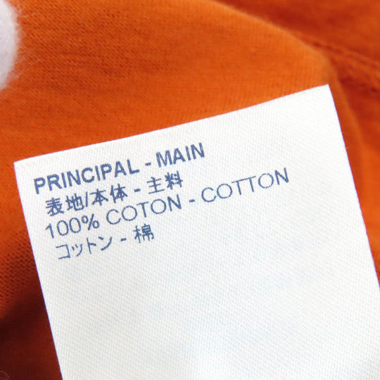 LOUIS VUITTON Short sleeve T-shirt HAY50W Main: 100% cotton Orange mens L Used Authentic