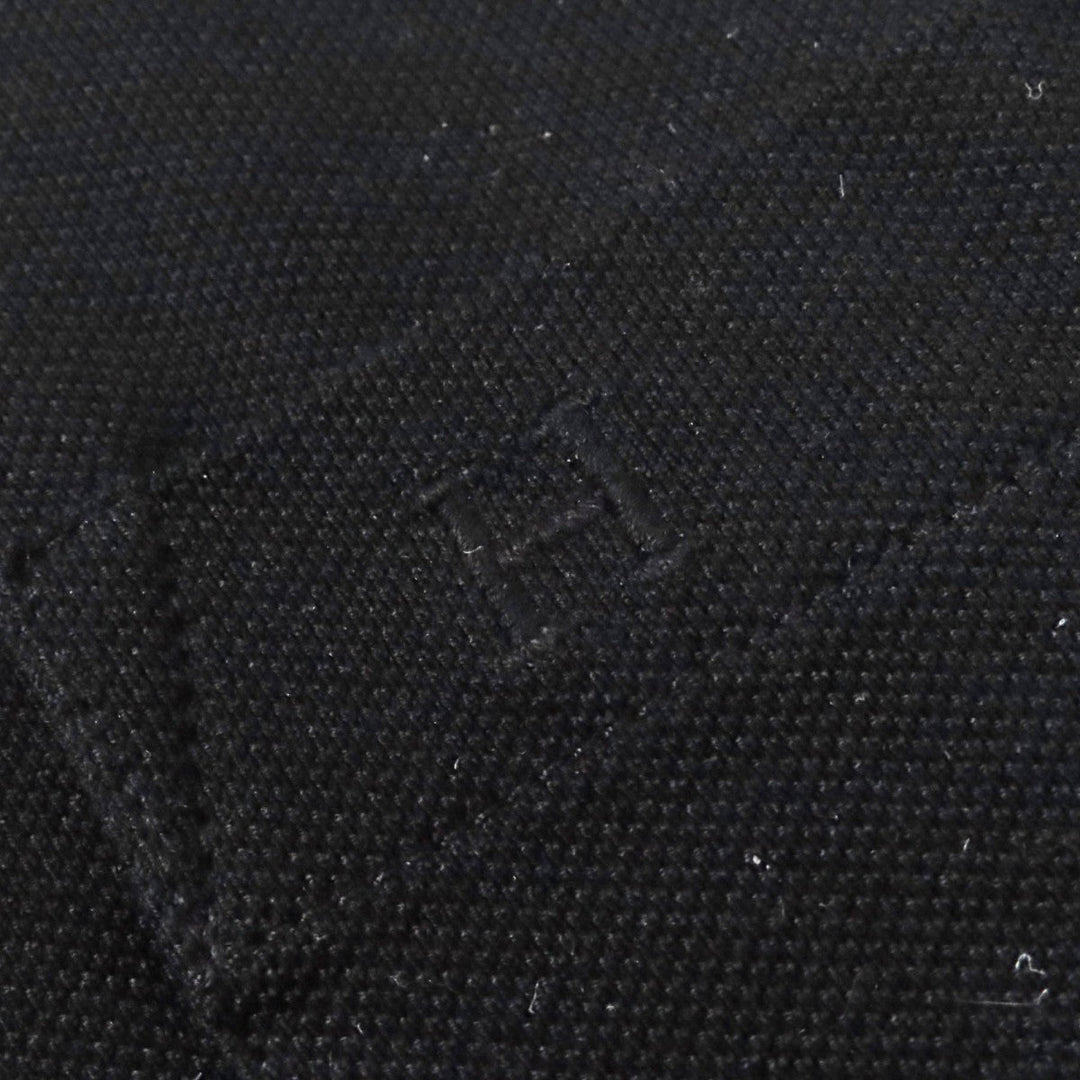 HERMES Short sleeve polo shirt cotton black S
