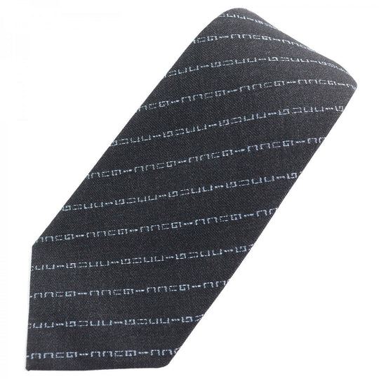 GUCCI tie Main: 100% wool, Lining: 60% cupra, Lining: 40% silk Dark gray mens Used Authentic