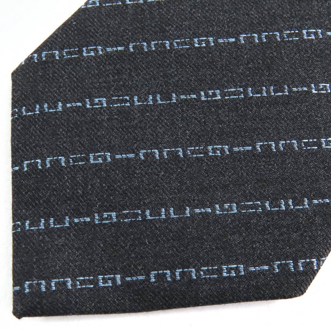 GUCCI tie Main: 100% wool, Lining: 60% cupra, Lining: 40% silk Dark gray mens Used Authentic